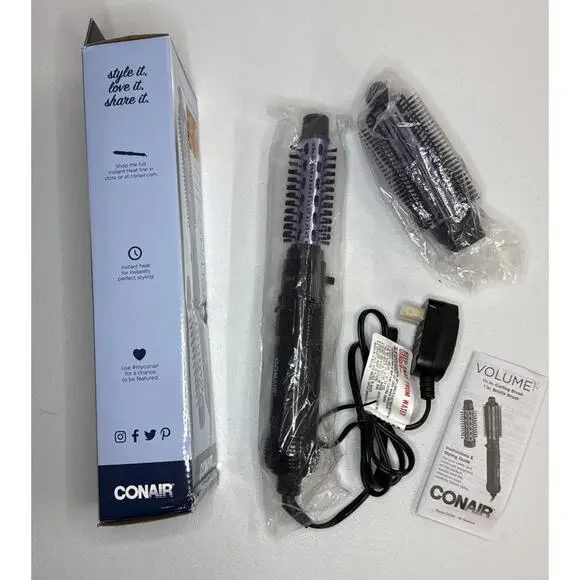 Conair 2 in 1 Hot Air Brush Curling Iron Combo Hair Dryer 1"- 1½" - Picture 8 of 9